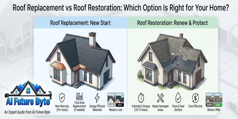 Roof Replacement vs Roof Restoration: Which Is Right?